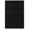 Washable Rug Soft Fluffy Short Pile 63"x90.6" Anti Slip Black