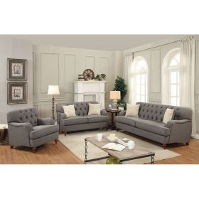 Alianza Loveseat w/2 Pillows in Dark Gray Fabric YJ