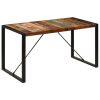 Dining Table 55.1"x27.6"x29.5" Solid Reclaimed Wood