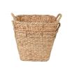 Square Tapered Water Hyacinth Basket, Set of 2