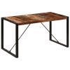 Dining Table 55.1"x27.6"x29.5" Solid Reclaimed Wood