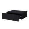 Wesley Black Wall-Mounted Floating Nightstand