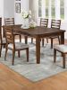 Contemporary Style 1pc Dining Table w 6 Drawers Rectangle Table Cherry Brown Finish Kitchen Dining Room