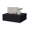 Wesley Black Wall-Mounted Floating Nightstand