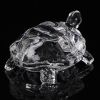 1pc Crystal Turtle Figurine, Miniature Tortoise Statue, Chinese Lucky Feng Shui Ornament For Home Office Desk Decoration Accessories Wedding, Home Dec