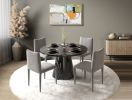 ACME Hollis Dining Table, Engineering Stone Finish DN02155