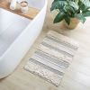 Woven Texture Stripe Bath Rug(22 x 58")