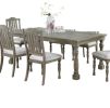 Light Grey Dining Table Rectangle Dining Table 1pc Table Only Acacia Veneer Dining Room Furniture