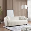 Modern Minimalist Sofa for Living Room Lounge Home Office, Color:Bishop Beige