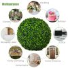 2 Pieces Artificial Topiary Balls Faux Boxwood Ball Plants