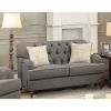 Alianza Loveseat w/2 Pillows in Dark Gray Fabric YJ