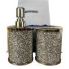 Ambrose Exquisite 2 Piece Soap Dispenser and Toothbrush Holder in Gift Box