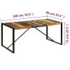 Dining Table 70.9"x35.4"x29.5" Solid Reclaimed Wood