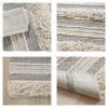 Woven Texture Stripe Bath Rug(22 x 58")