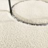 Washable Rug Soft Shaggy Cream 63"x90.6" Anti Slip