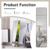 The 4th generation floor standing full-length mirror. wall mirror, bathroom makeup mirror, bedroom foyer, clothing store, wall mounted. 60 "* 16.5"