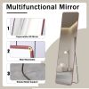 The 4th generation floor standing full-length mirror. wall mirror, bathroom makeup mirror, bedroom foyer, clothing store, wall mounted. 60 "* 16.5"