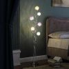 58.5" In 6 Aluminum Led Zeus Metal Floor Lamp