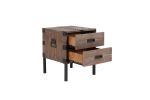 Antique Reclaimed Wood Gray Trunk Table And Side Table S/3 with Large Storage Dress Up Your Liviing Room