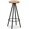 Bar Stools 2 pcs Solid Reclaimed Wood