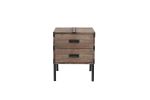 Antique Reclaimed Wood Gray Trunk Table And Side Table S/3 with Large Storage Dress Up Your Liviing Room