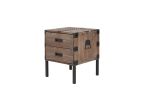 Antique Reclaimed Wood Gray Trunk Table And Side Table S/3 with Large Storage Dress Up Your Liviing Room