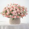 2 pcs Artificial Flowers; Fake Hydrangeas; Wedding Routes Silk Flowers Vase For Home Furnishings Hotel Decorations Valentine's Day Gifts Mother's Day