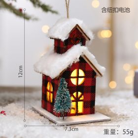 Creative Christmas Tree Blind Box Desktop Ornaments Wooden House Family Pendant (style: 07)