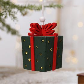 Creative Christmas Tree Blind Box Desktop Ornaments Wooden House Family Pendant (style: 14)