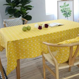 Christmas Tablecloth Merry Christmas Decorations for Decor New Year 2024 (Color: Yellow Board, size: 140x160cm)