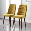 Katie Mid-Century Modern Velvet Dining Chair (Set of 2)