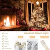 1pc New Years Christmas Lights; New Years Christmas Decoration Golden Christmas Ribbon Fairy Lights