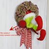 Christmas Thief Wreath Front Door Decoration Family Gathering Decoration Window Wall Indoor And Outdoor Wreath Christmas Halloween Thanksgiving Gift C