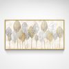 Hand Painted Thick Textured Abstract Gold Foil Oil Painting on Canvas Oil Modern Painting Fine Art Picture No Frame